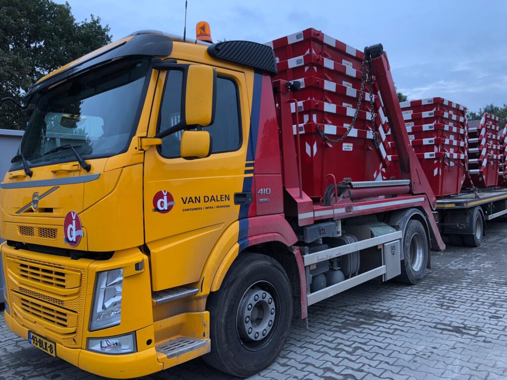 Rode 3 m3 Portaalarmcontainer