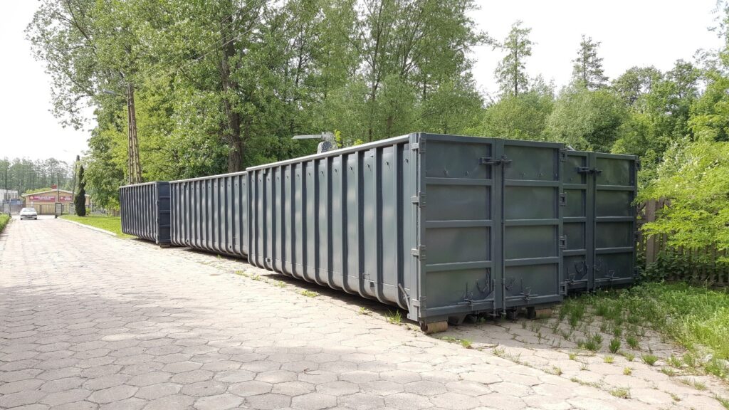 Grijze 20 m3 volumecontainer