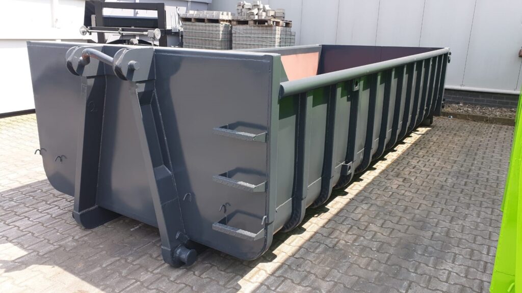 Grijze 15 m3 volumecontainer