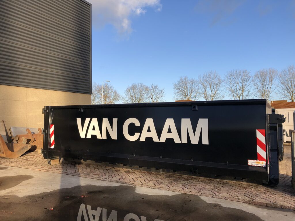 20 m3 spantloos voorzien bedrijfsnaam voor een optimale zichtbaarheid van uw bedrijf